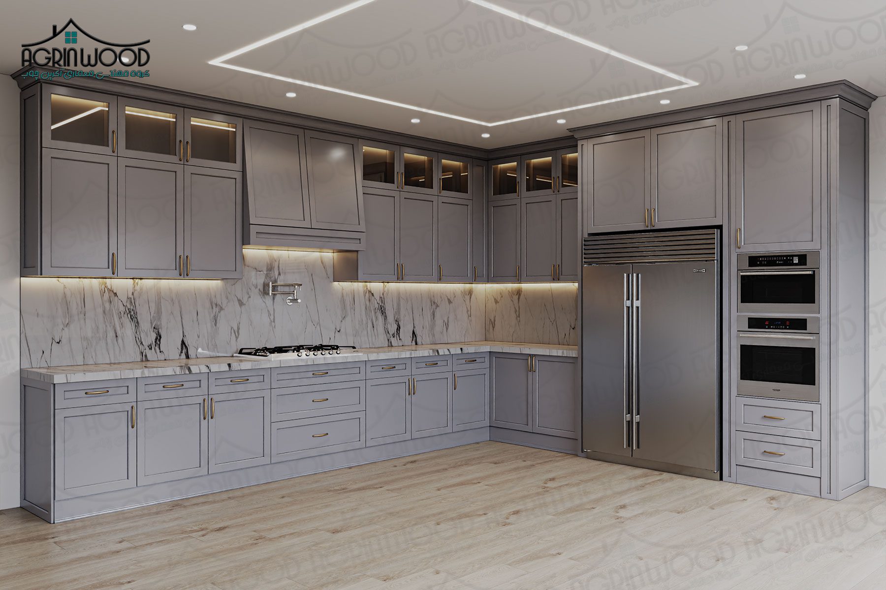 کابینت نئوکلاسیک ساده کابینت نئوکلاسیک ساده