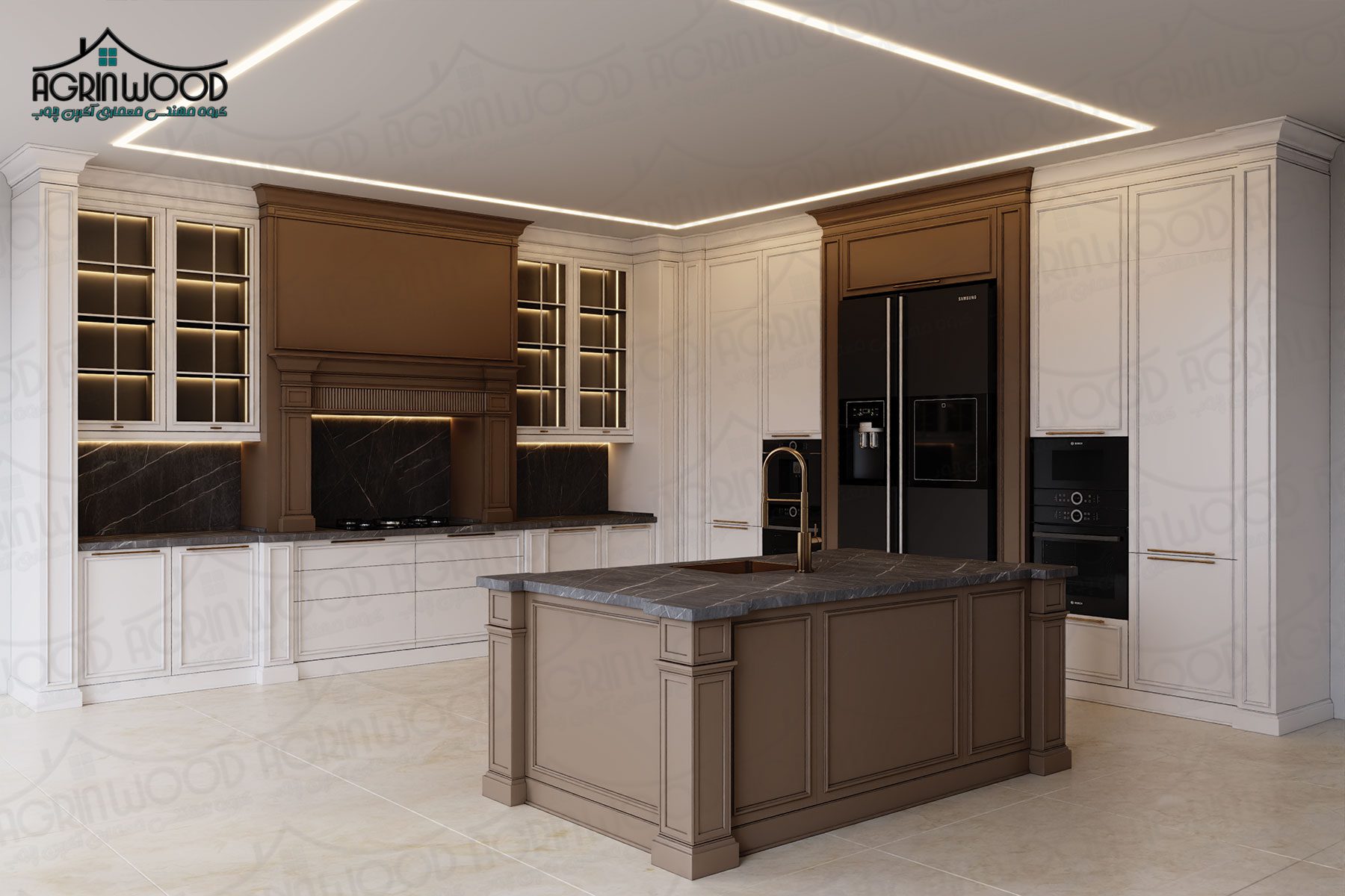 کابینت کلاسیک ساده