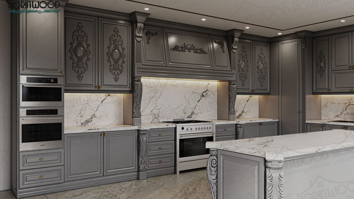 چیدمان جدید آشپزخانه کلاسیک