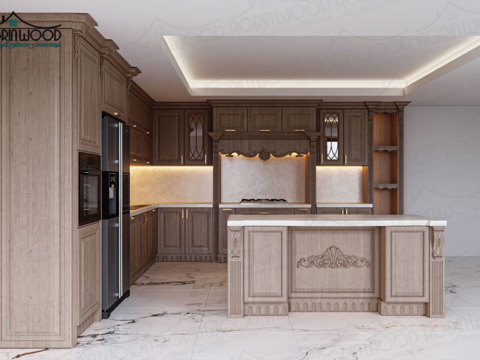 کابینت وکیوم طرح چوب