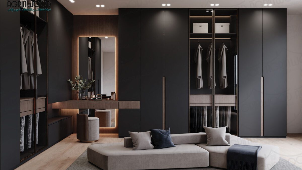 طراحی کمد دیواری مدرن