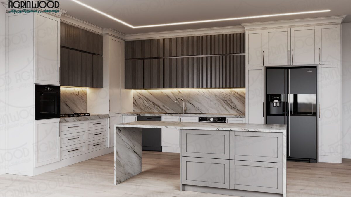 آشپزخانه جدید نئوکلاسیک شیک