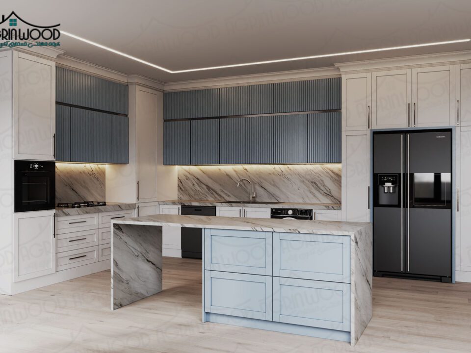 کابینت وکیوم نئوکلاسیک دو رنگ