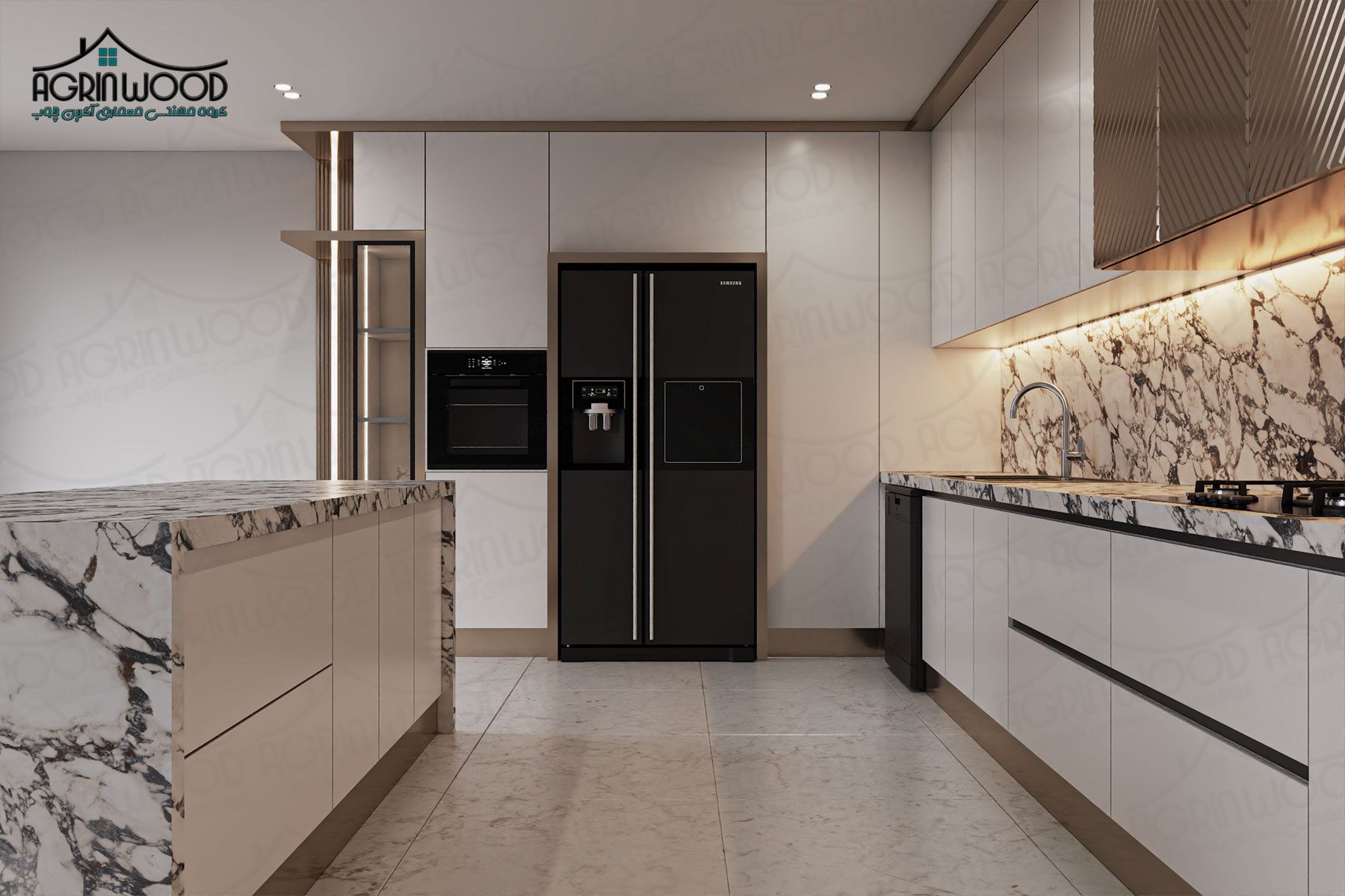 بهترین مدل کابینت ام دی اف سفید