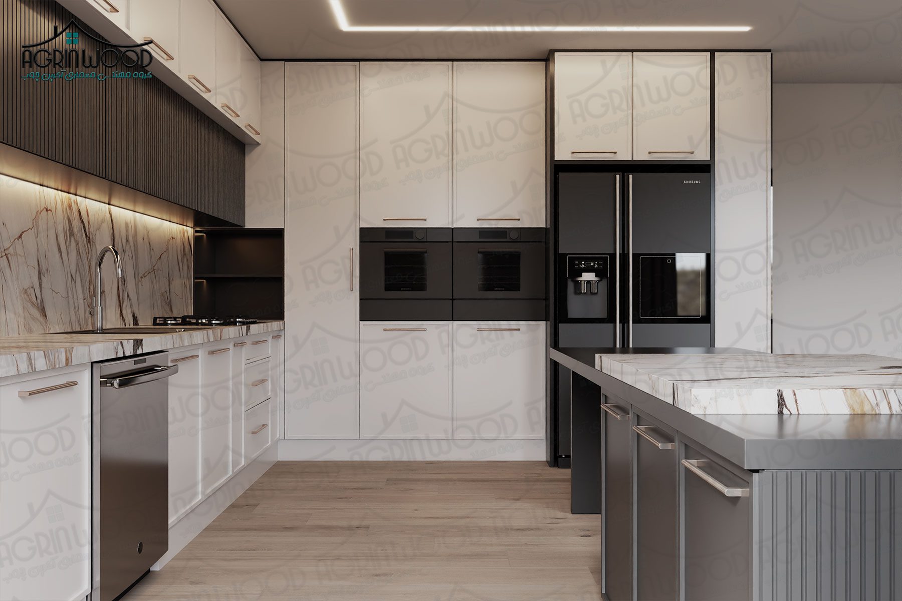 مدل کابینت انزو سفید