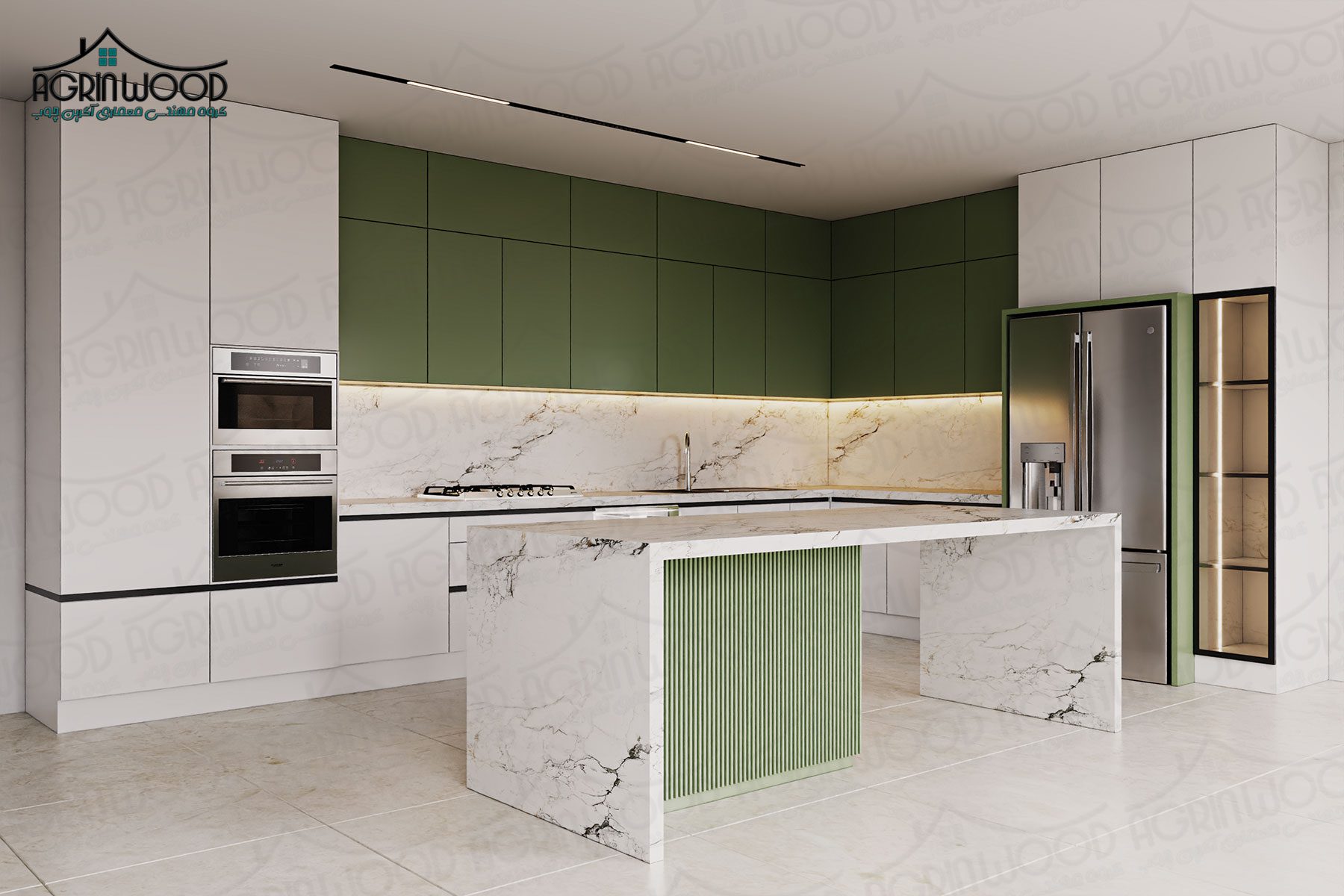 بهترین مدل کابینت ام دی اف سفید