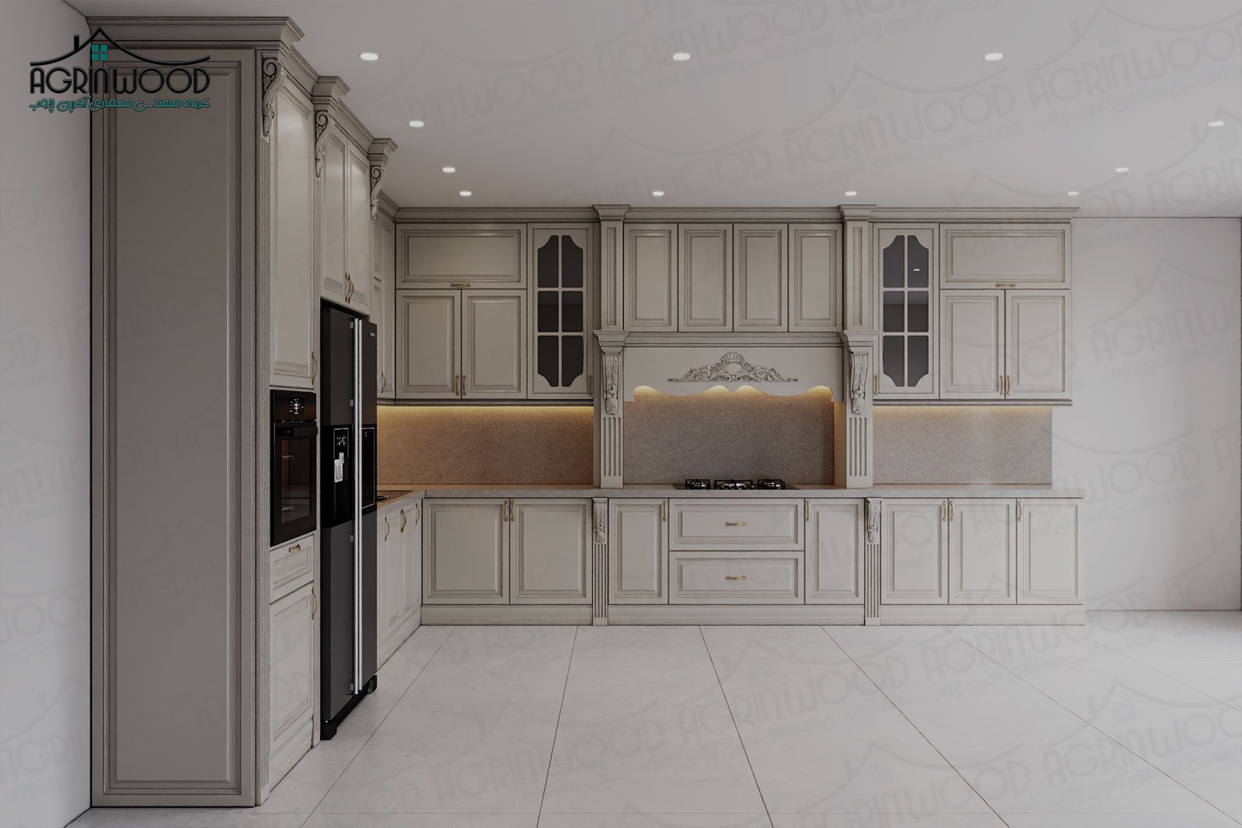 خرید کابینت روکش چوب