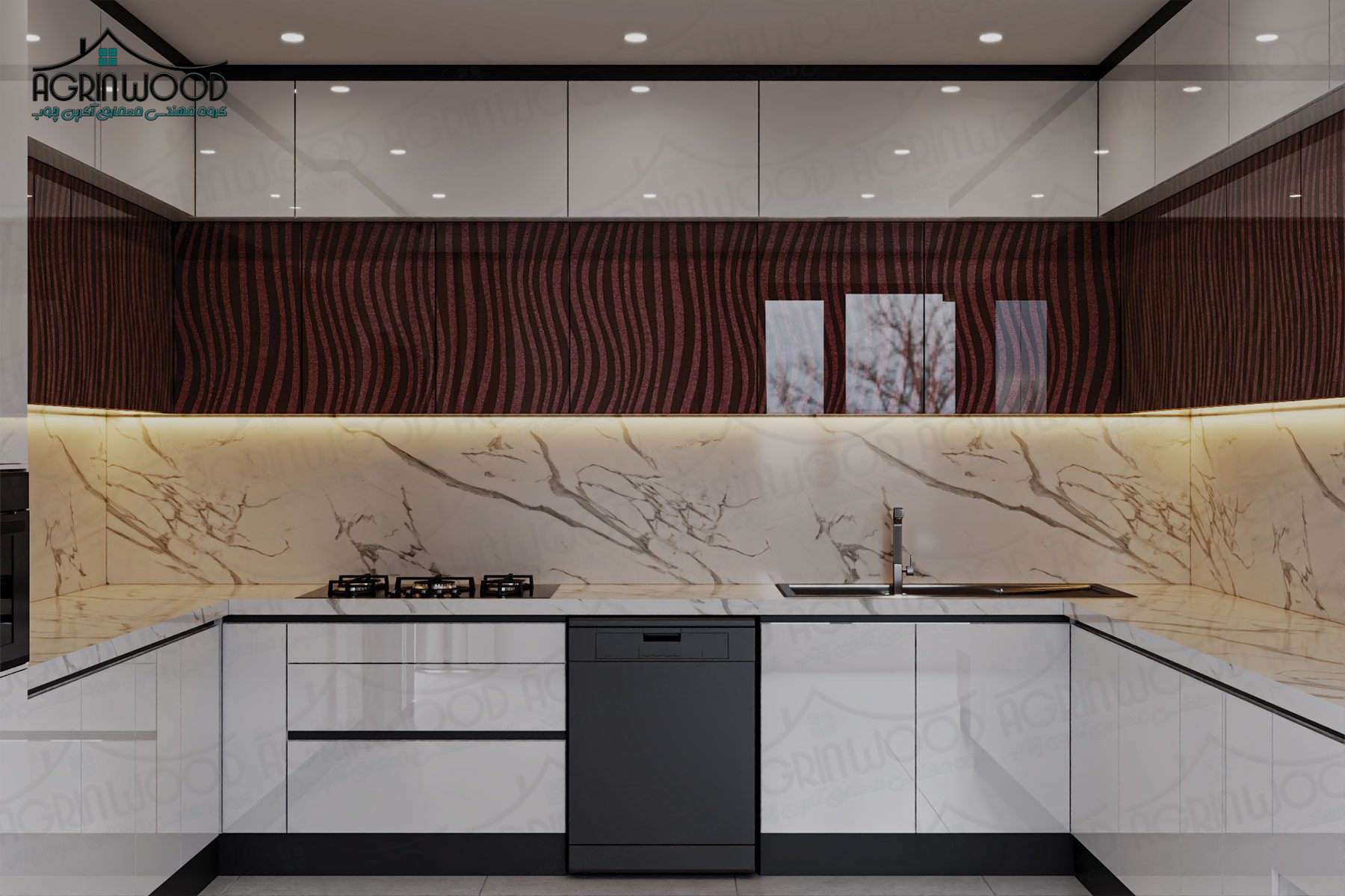 تعویض درب کابینت مدرن