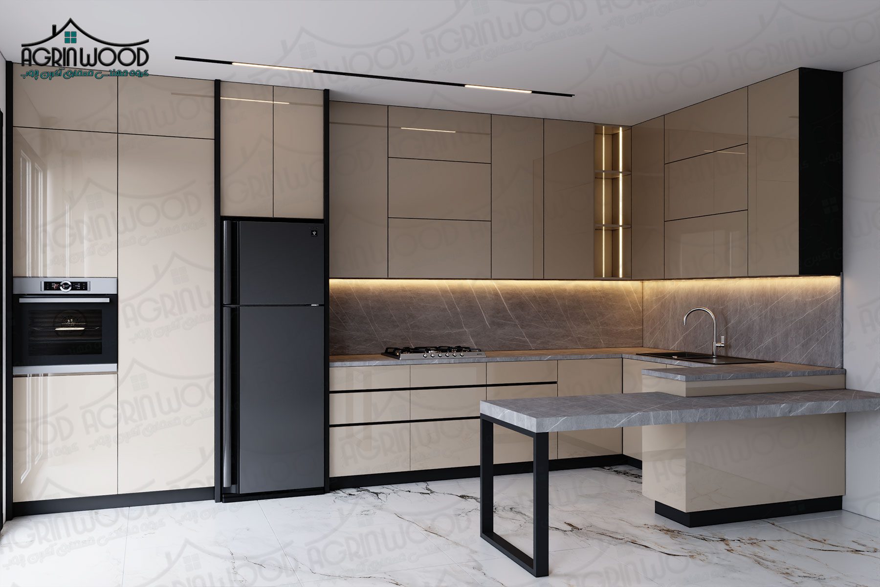 بهترین کابینت ساده مدرن