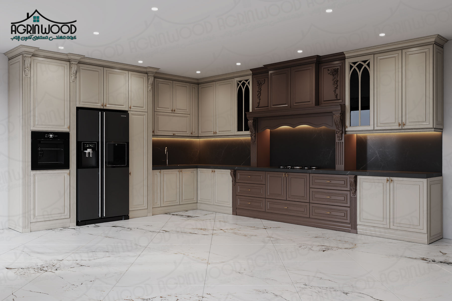 طرح جدید کابینت کرم