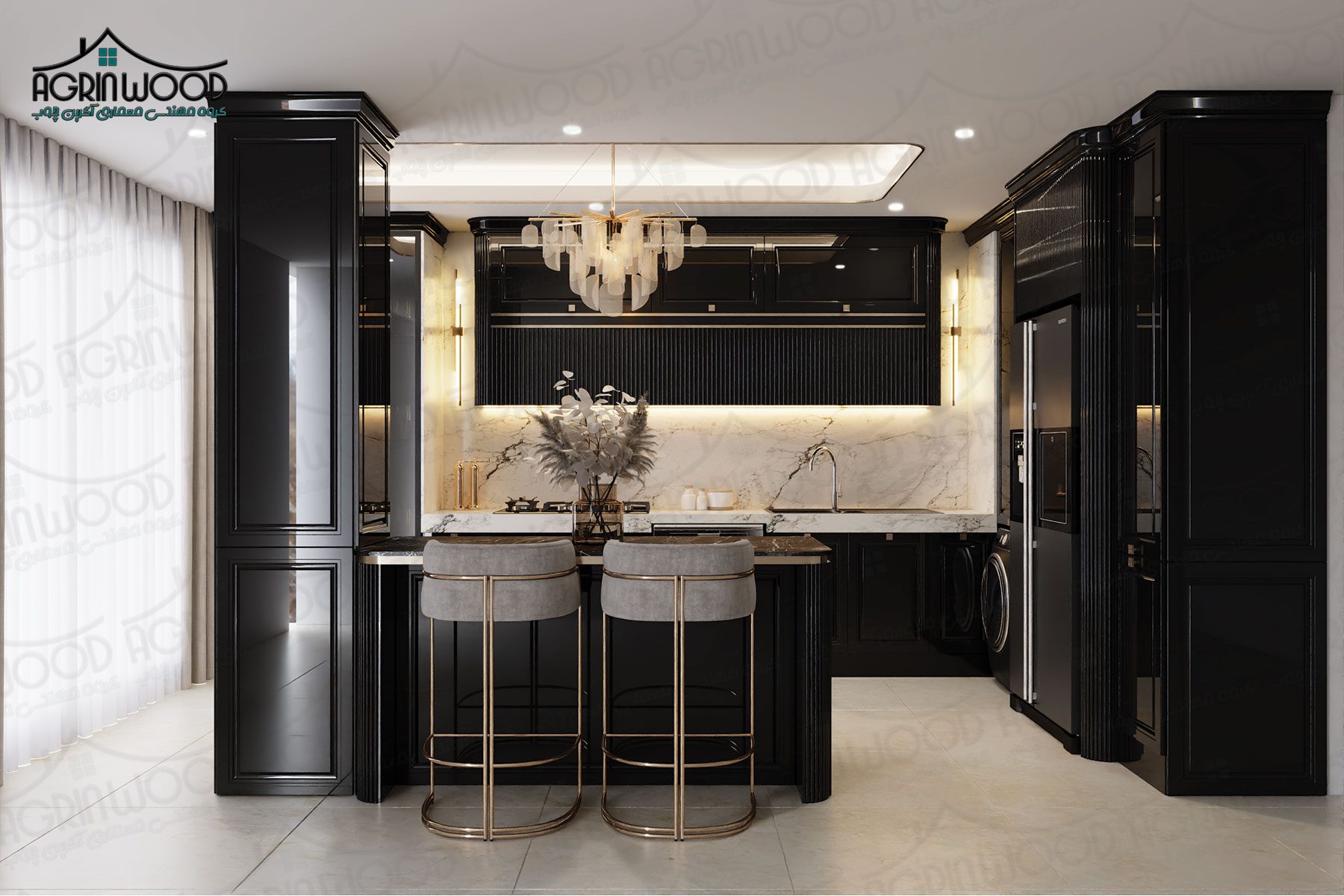 بهترین کابینت نئوکلاسیک