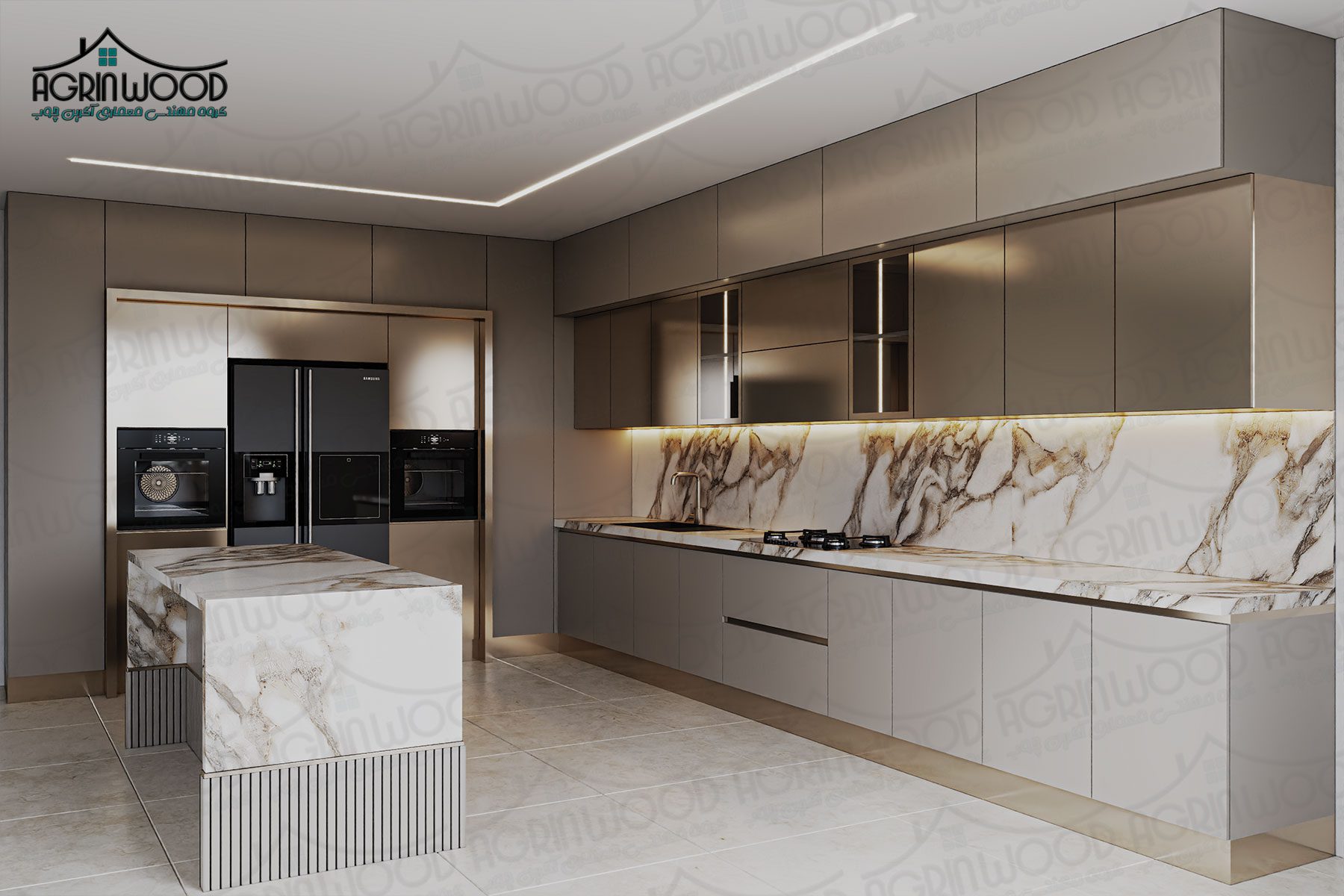 تعویض درب کابینت مدرن
