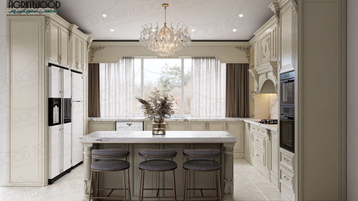 جدیدترین کابینت کلاسیک کرم