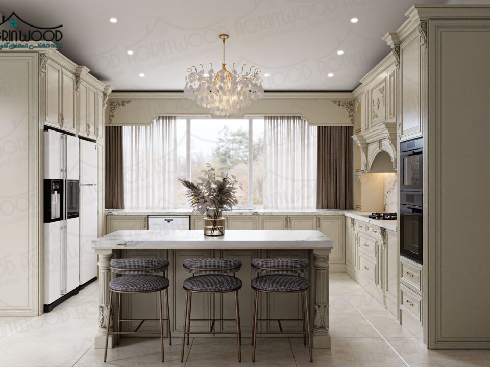 جدیدترین کابینت کلاسیک کرم