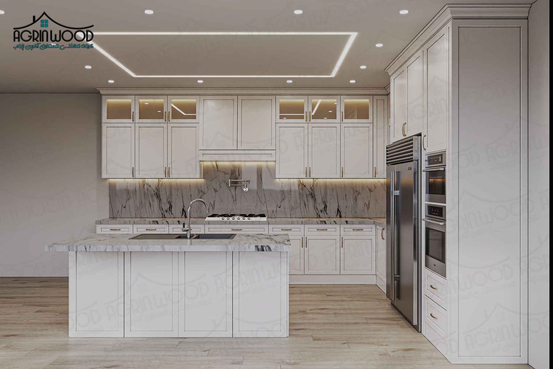 بهترین کابینت ساده نئوکلاسیک