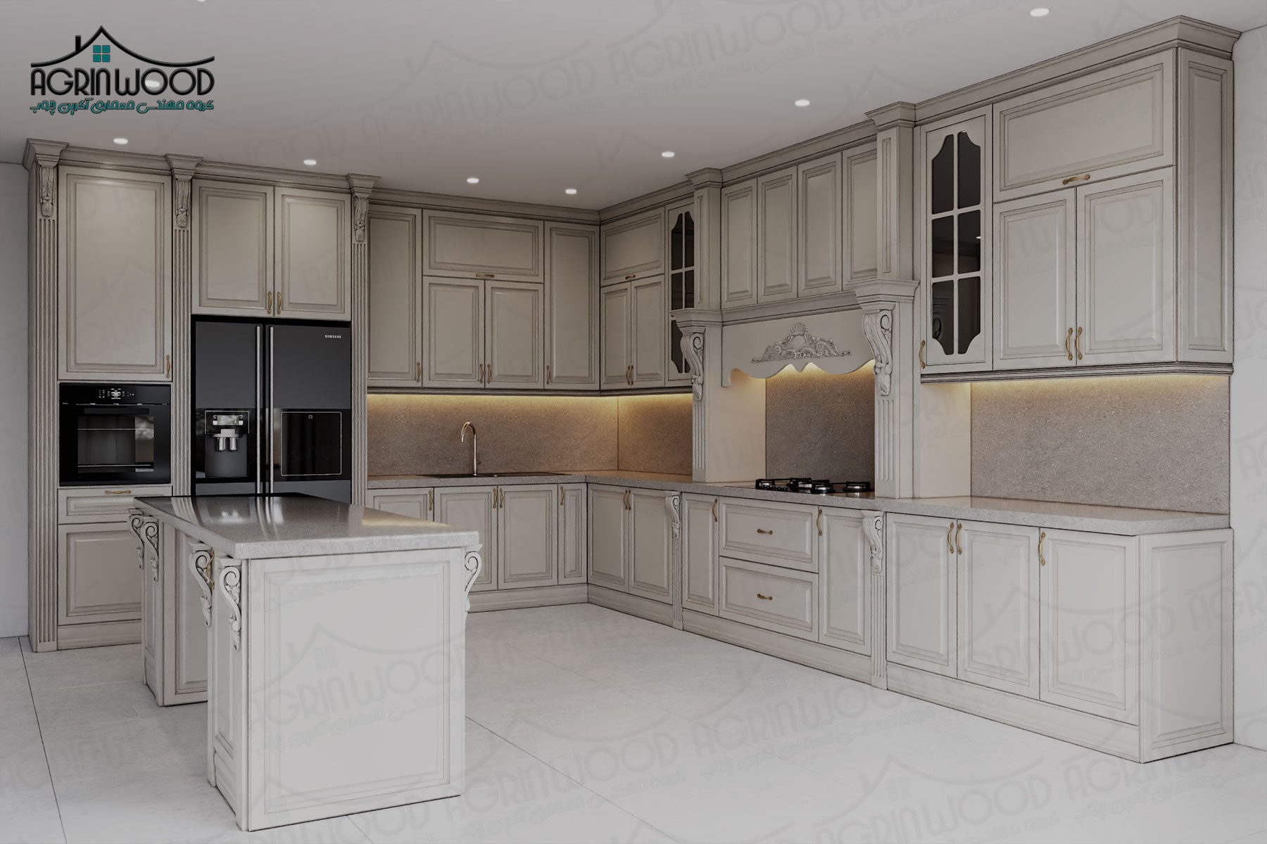 بهترین کابینت ساده کلاسیک