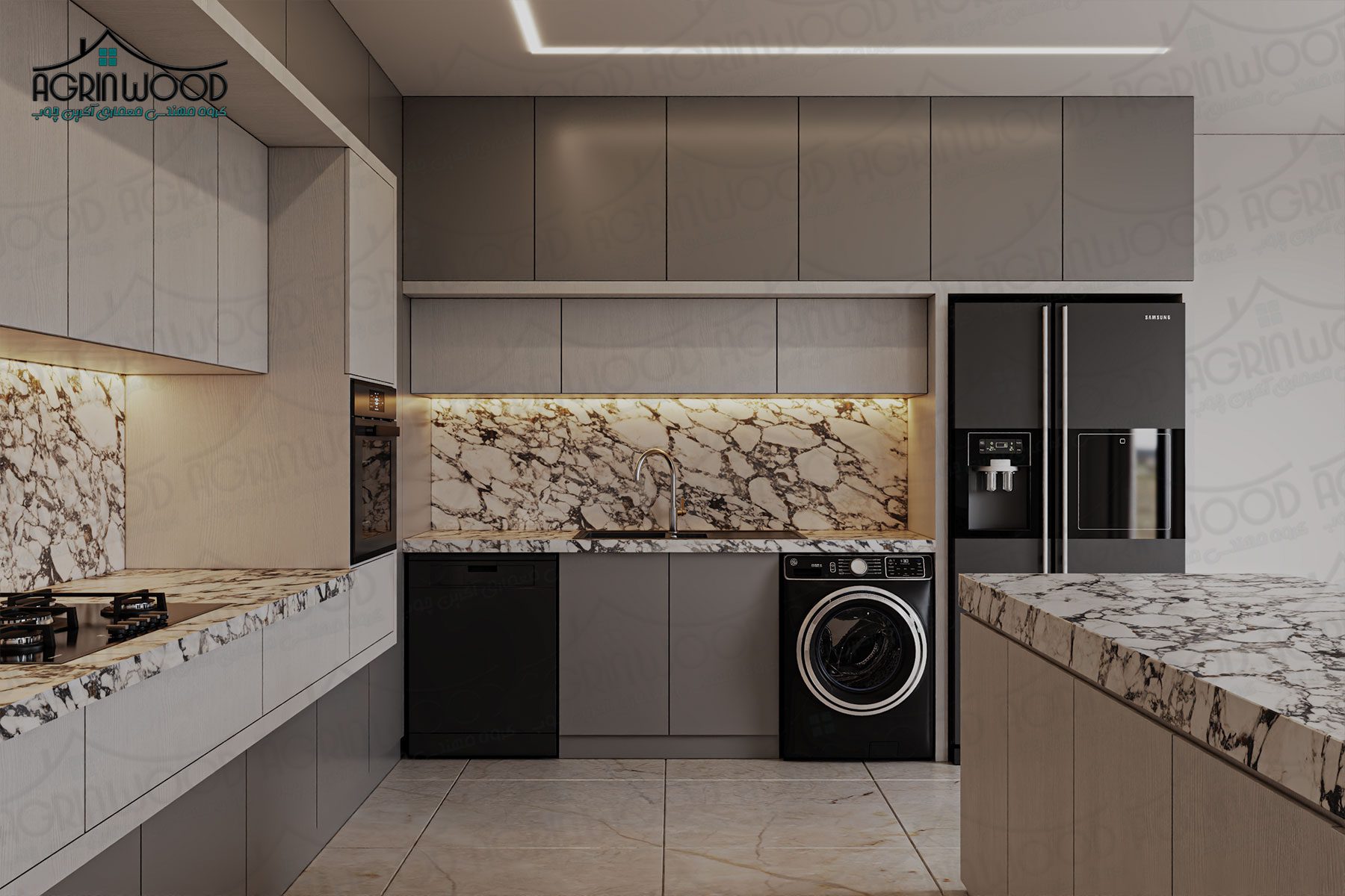 ۳ مدل کابینت ام دی اف