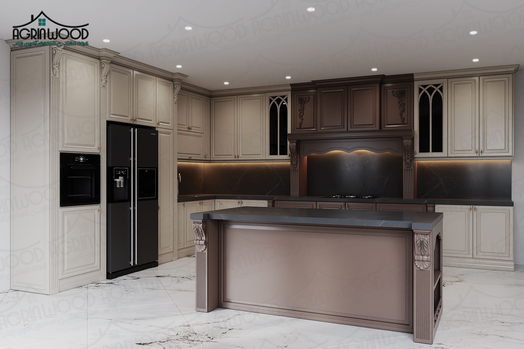 بهترین کابینت ساده کلاسیک