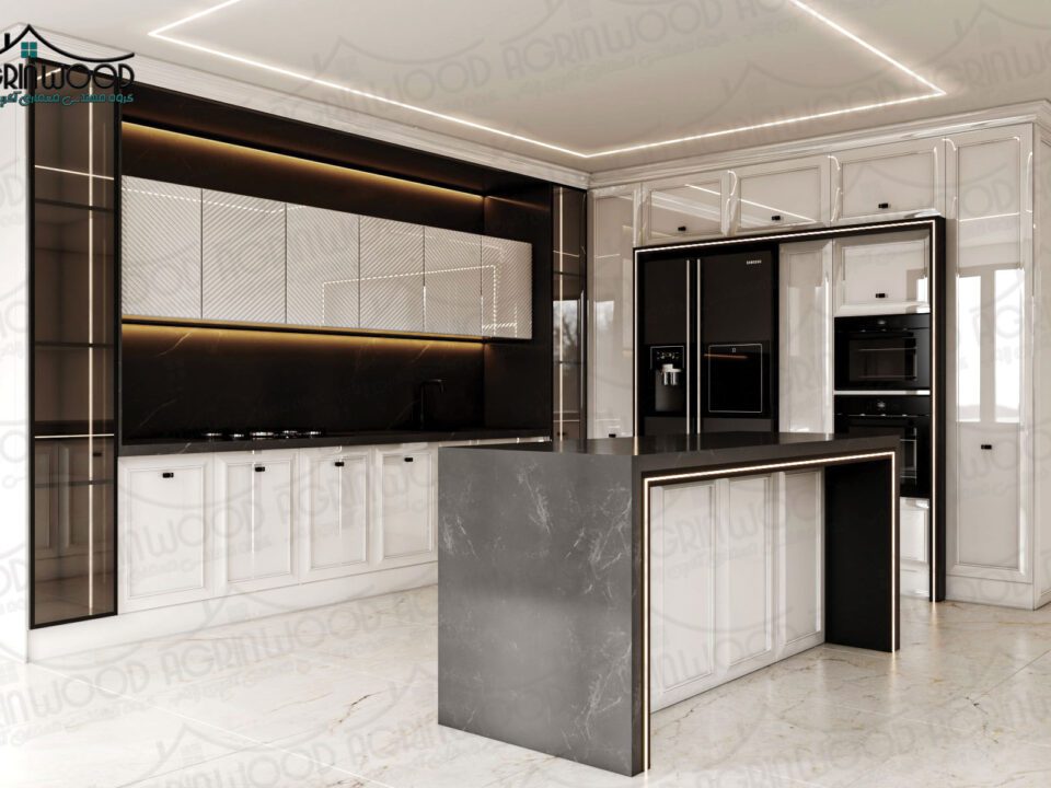 بهترین کابینت با درب شیشه‌ ای