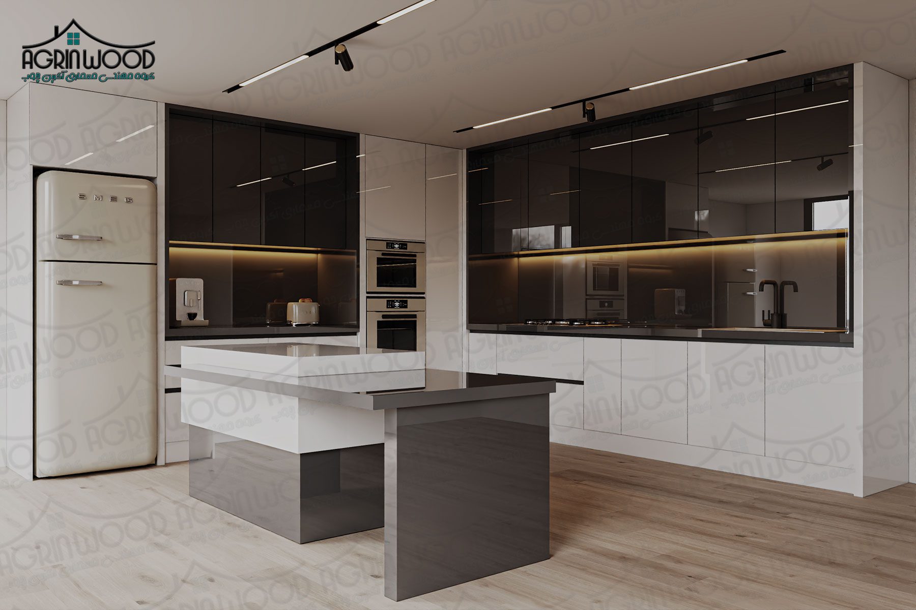 کابینت مدرن فریم لس