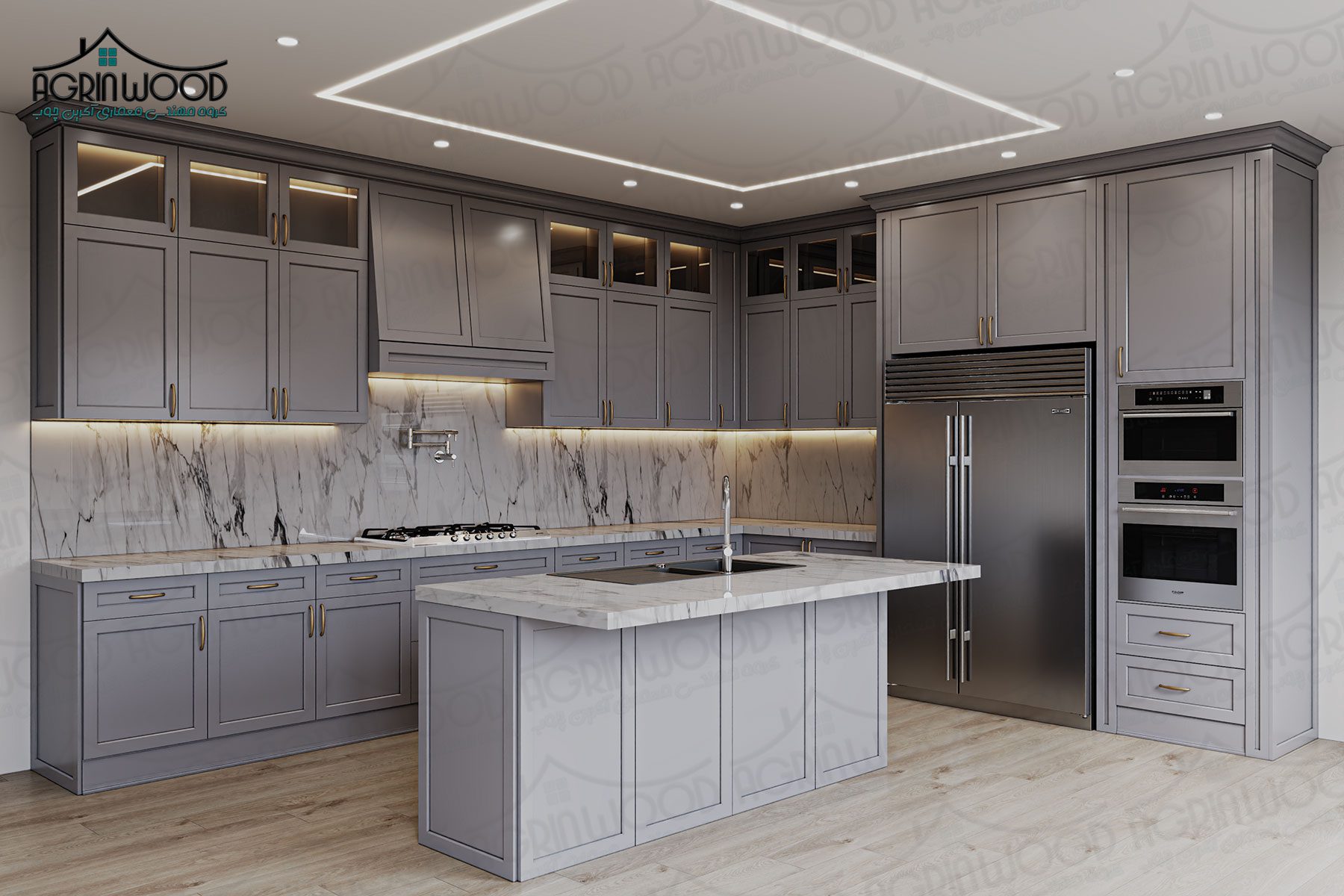 بهترین کابینت ساده نئوکلاسیک
