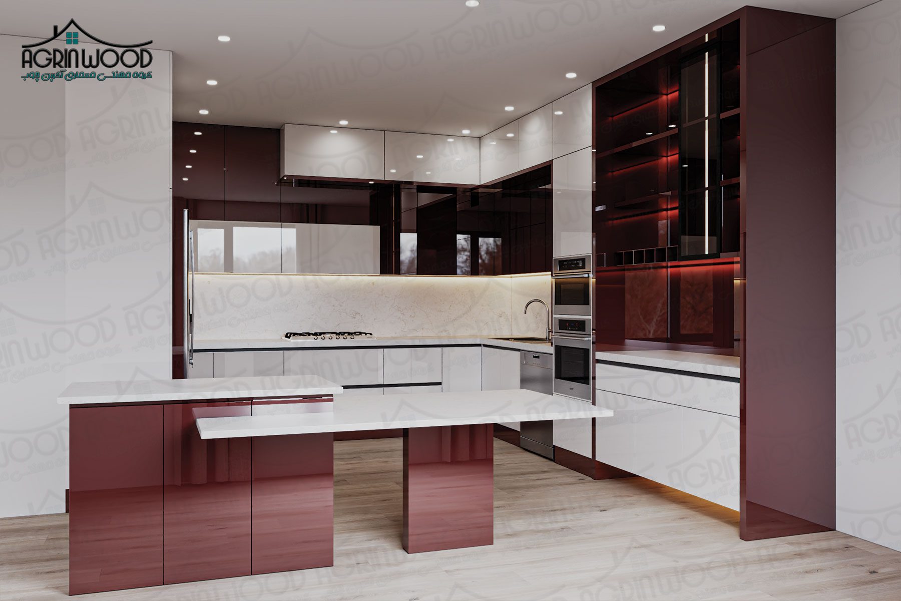 کابینت مدرن فریم لس