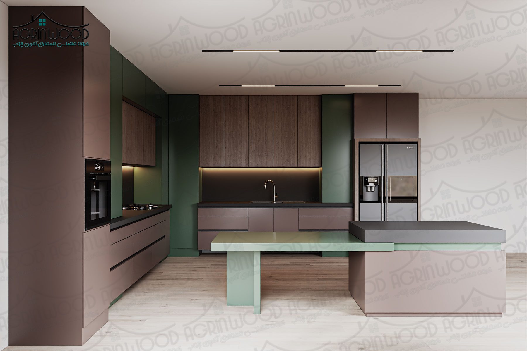 بهترین ترکیب رنگ برای کابینت