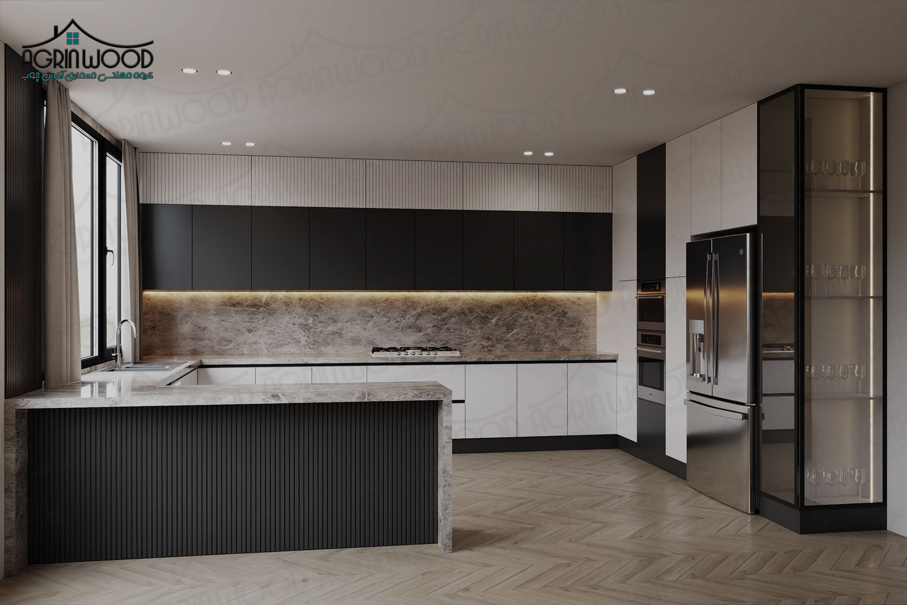 ایده‌هایی برای نورپردازی داخل کابینت