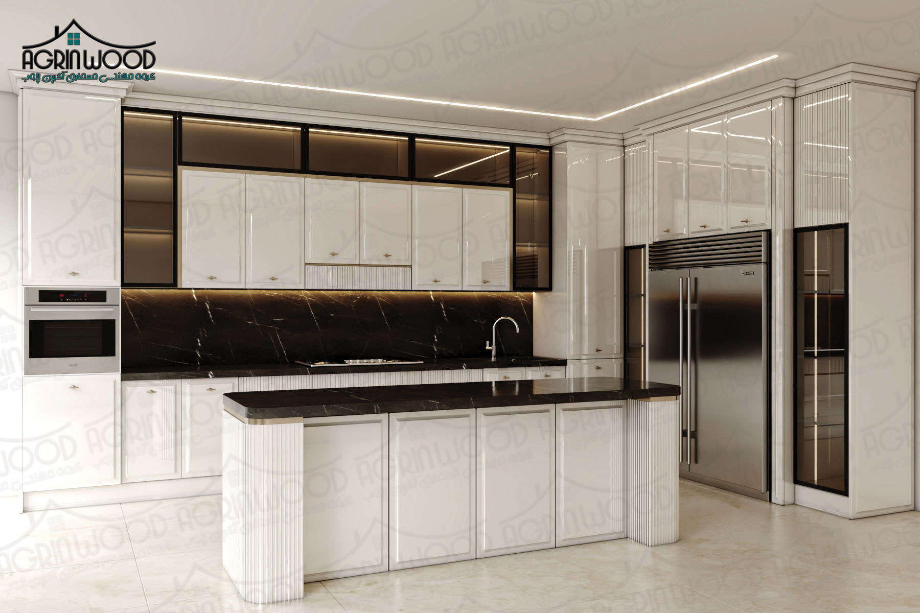 ست کابینت و کمد با درب فریم لس ست کابینت و کمد با درب فریم لس