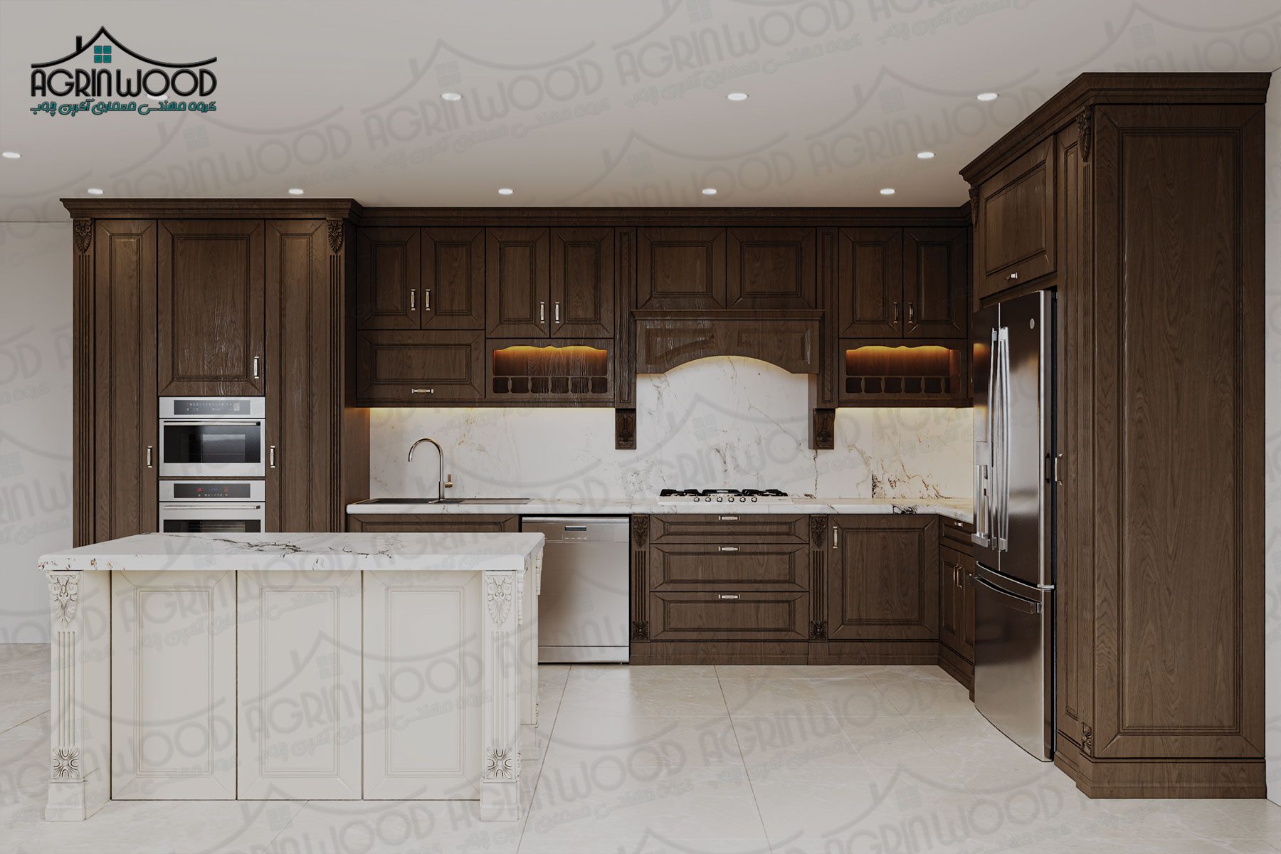 کابینت روکش چوب طرحدار کابینت روکش چوب طرحدار