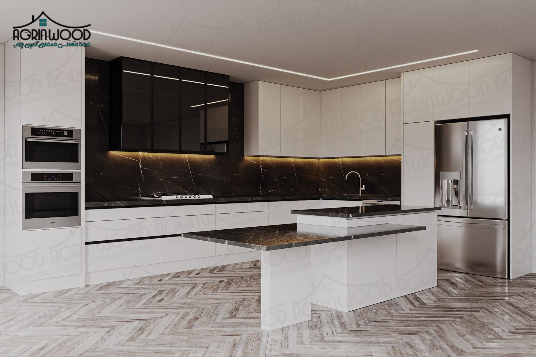 بهترین کابینت با درب فریم لس بهترین کابینت با درب فریم لس