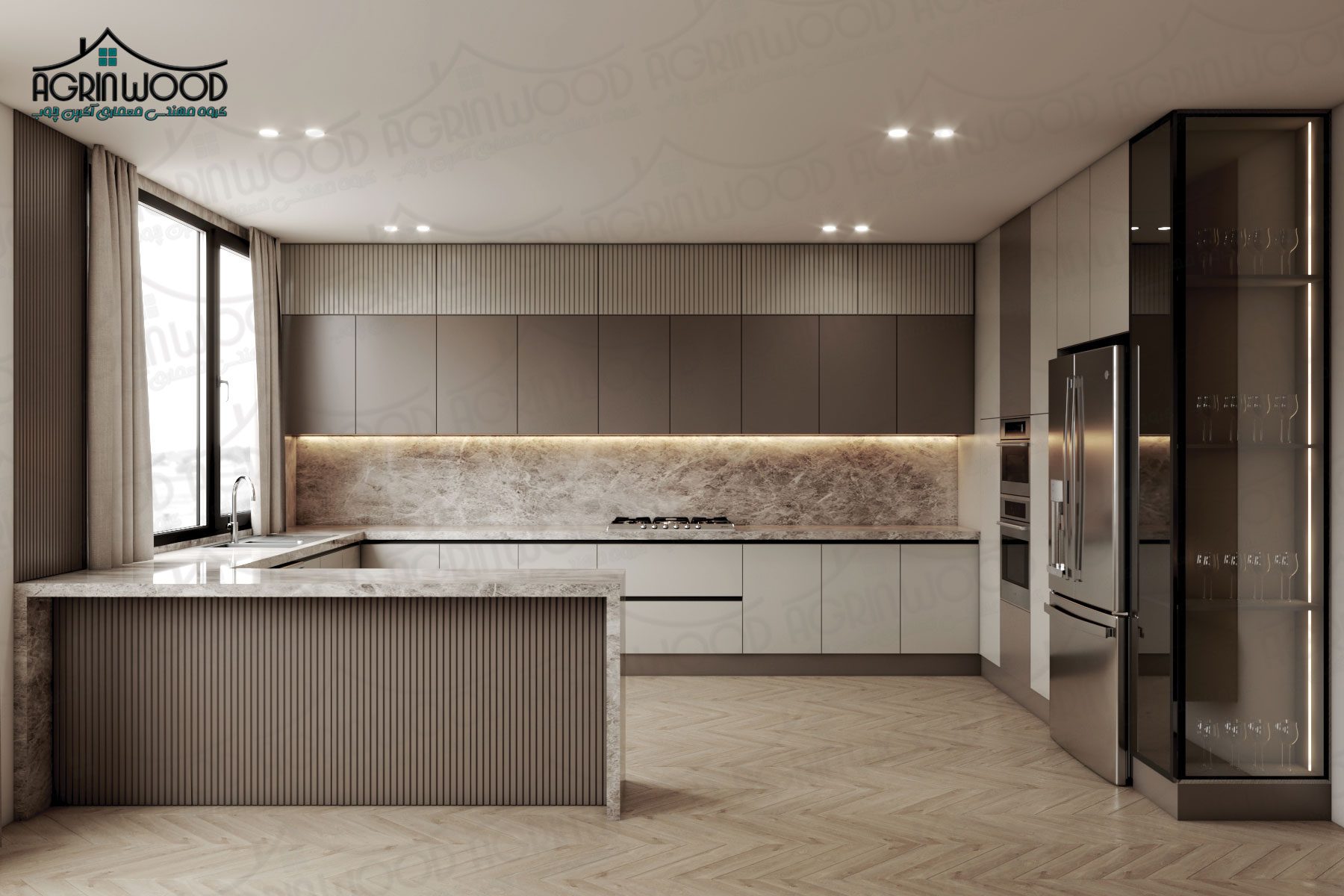 بهترین کابینت با درب فریم لس بهترین کابینت با درب فریم لس