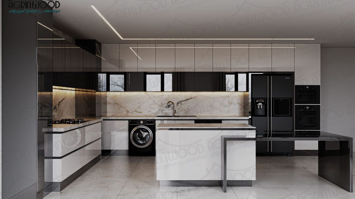 مزایا و معایب کابینت براق های گلاس در آشپزخانه مدرن