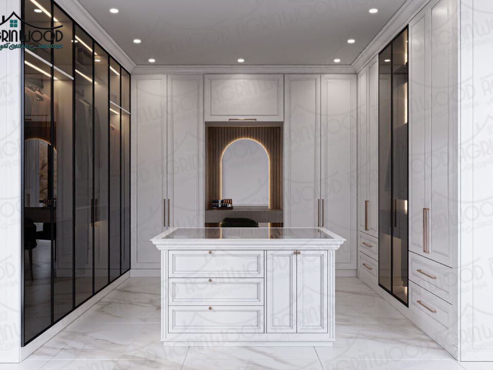 ست کابینت و کمد با درب فریم لس