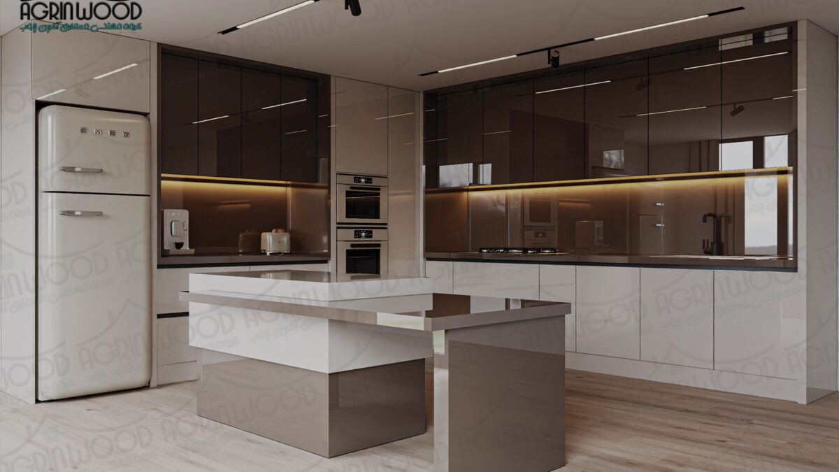 بهترین کابینت با درب فریم لس