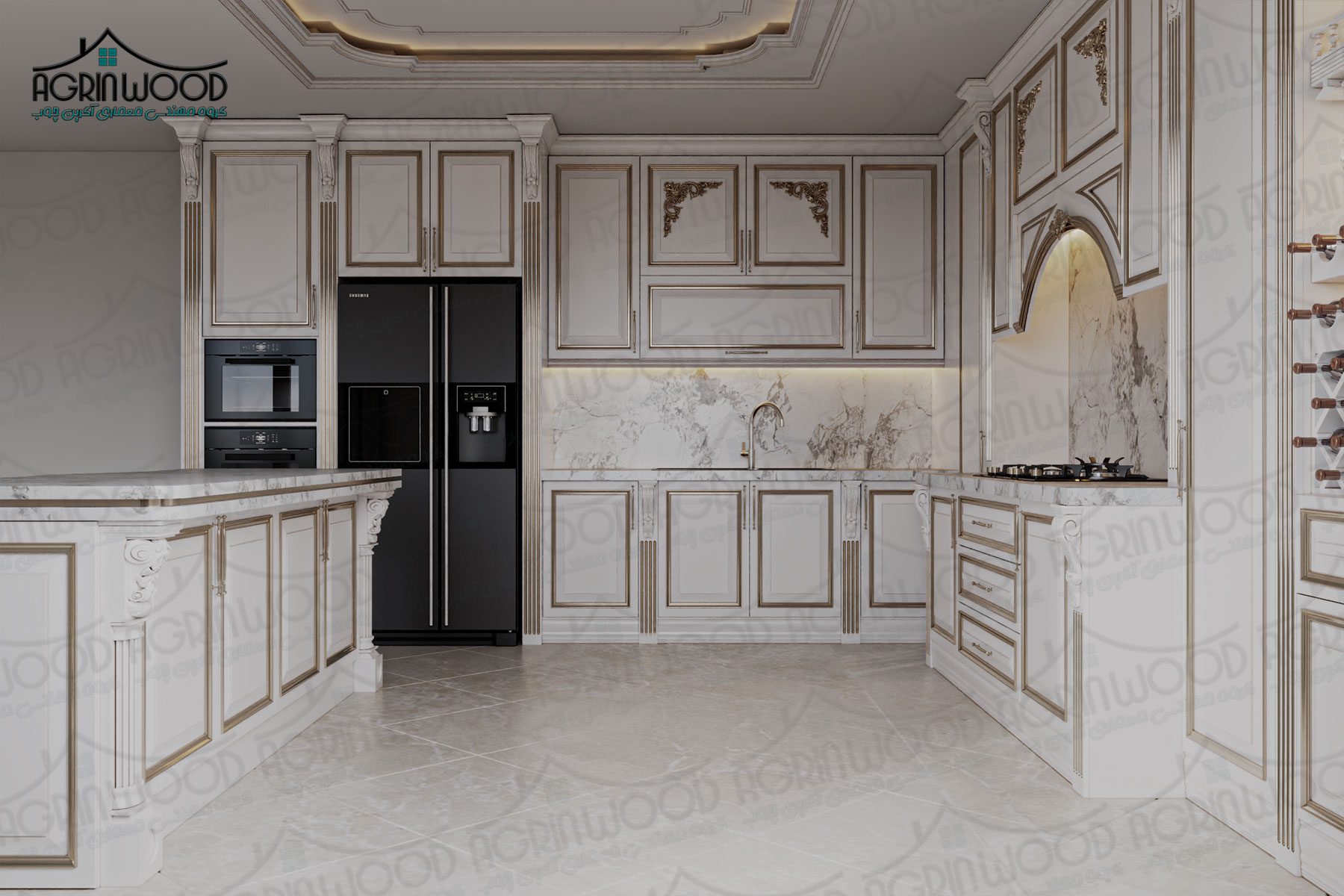 هماهنگی کابینت ممبران با دکوراسیون کلاسیک