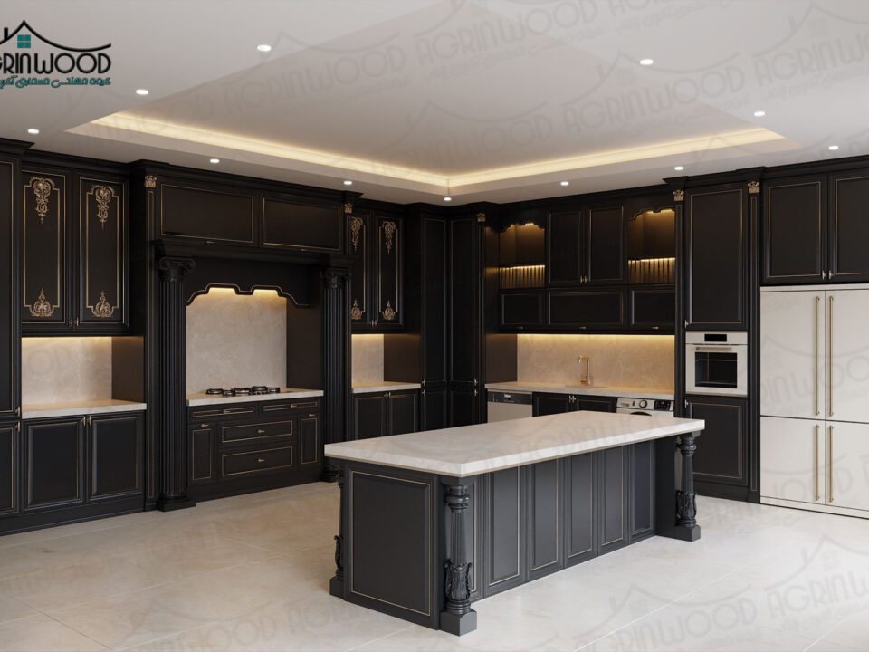 کابینت کلاسیک روکش وکیوم یا رنگ
