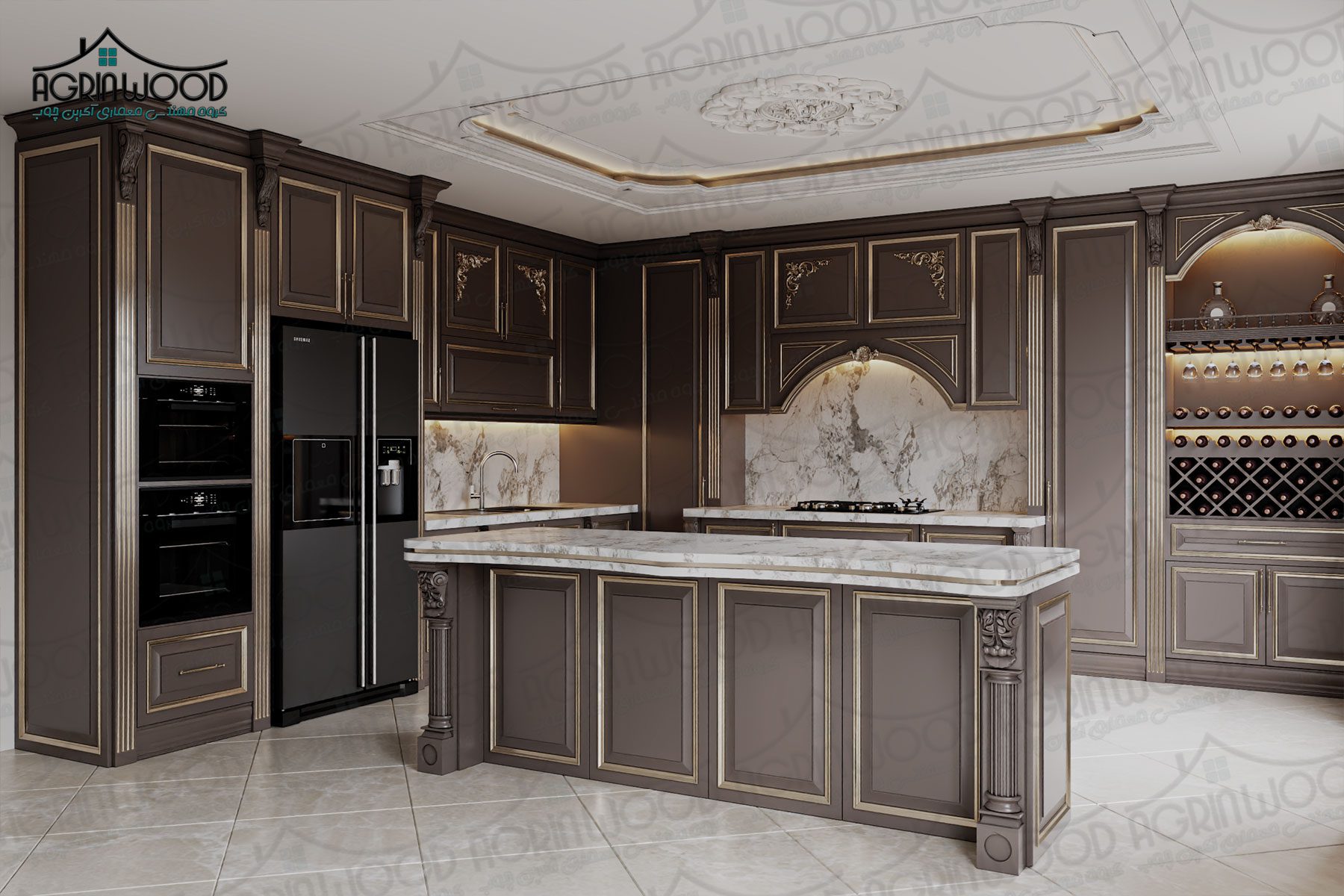 هماهنگی کابینت ممبران با دکوراسیون کلاسیک