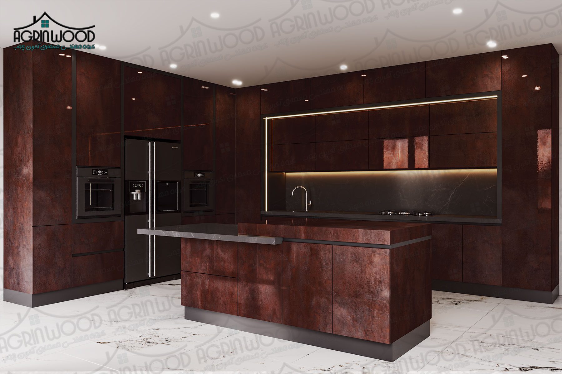 کابینت طرحدار مدرن