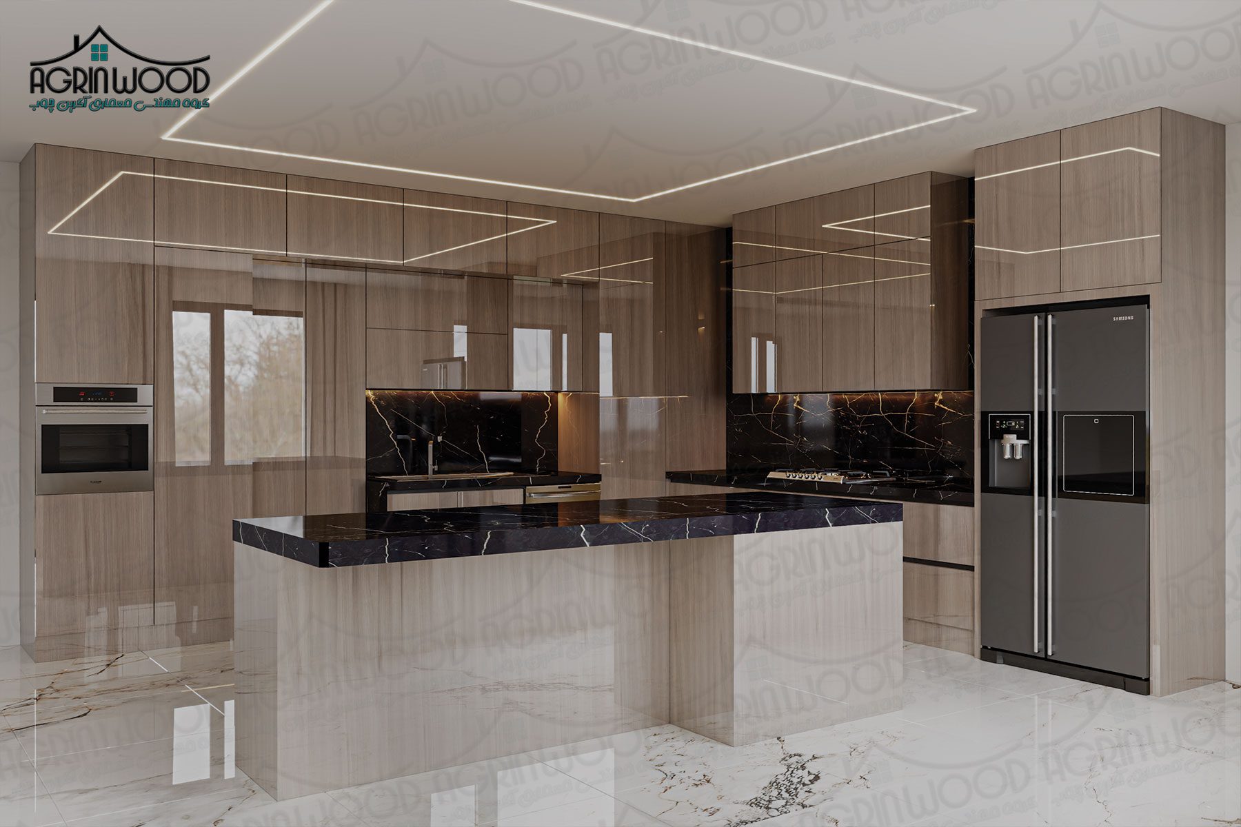 کابینت طرحدار های گلاس