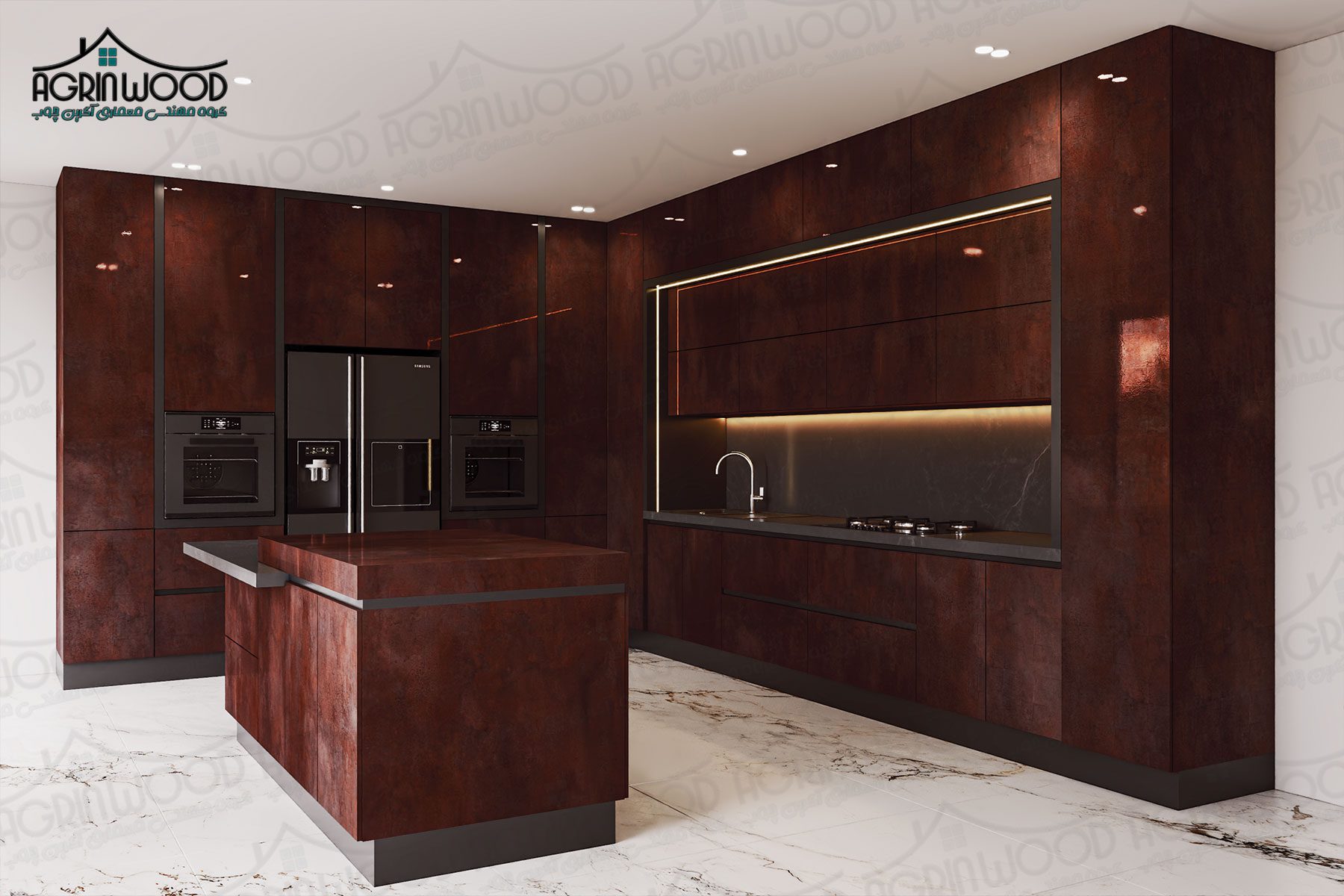 کابینت طرحدار های گلاس