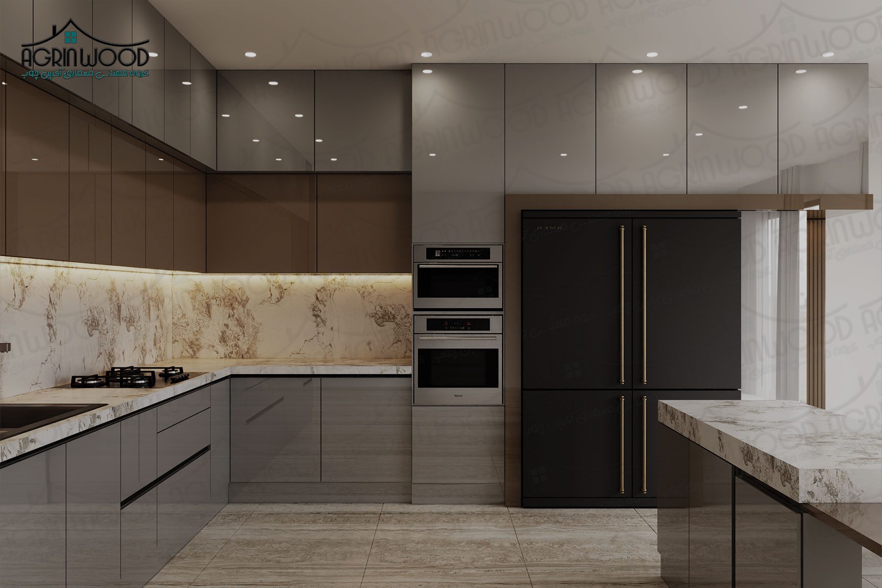 طراحی کابینت های گلاس 2025 طراحی کابینت های گلاس 2025