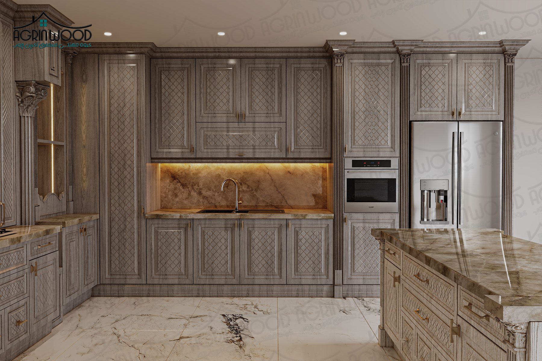 کابینت چوبی طرحدار