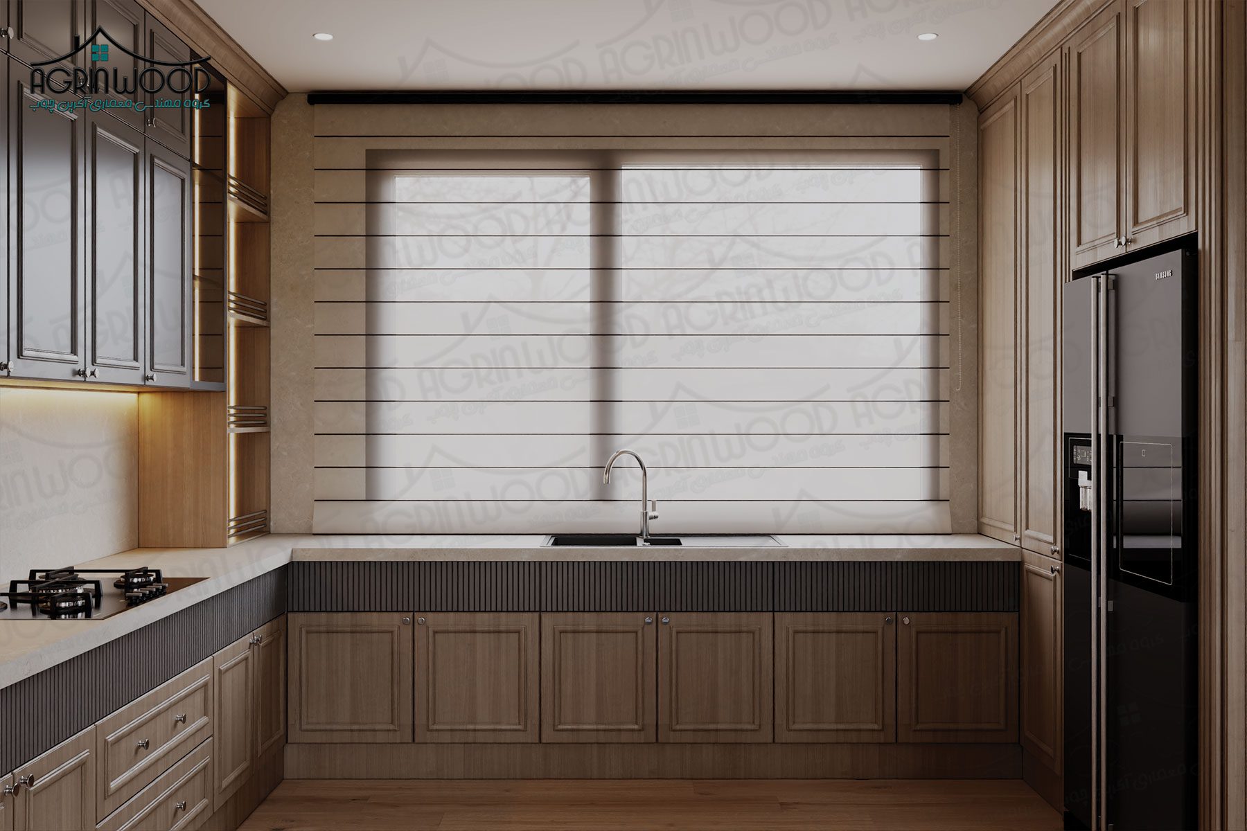 کابینت طرحدار نئوکلاسیک