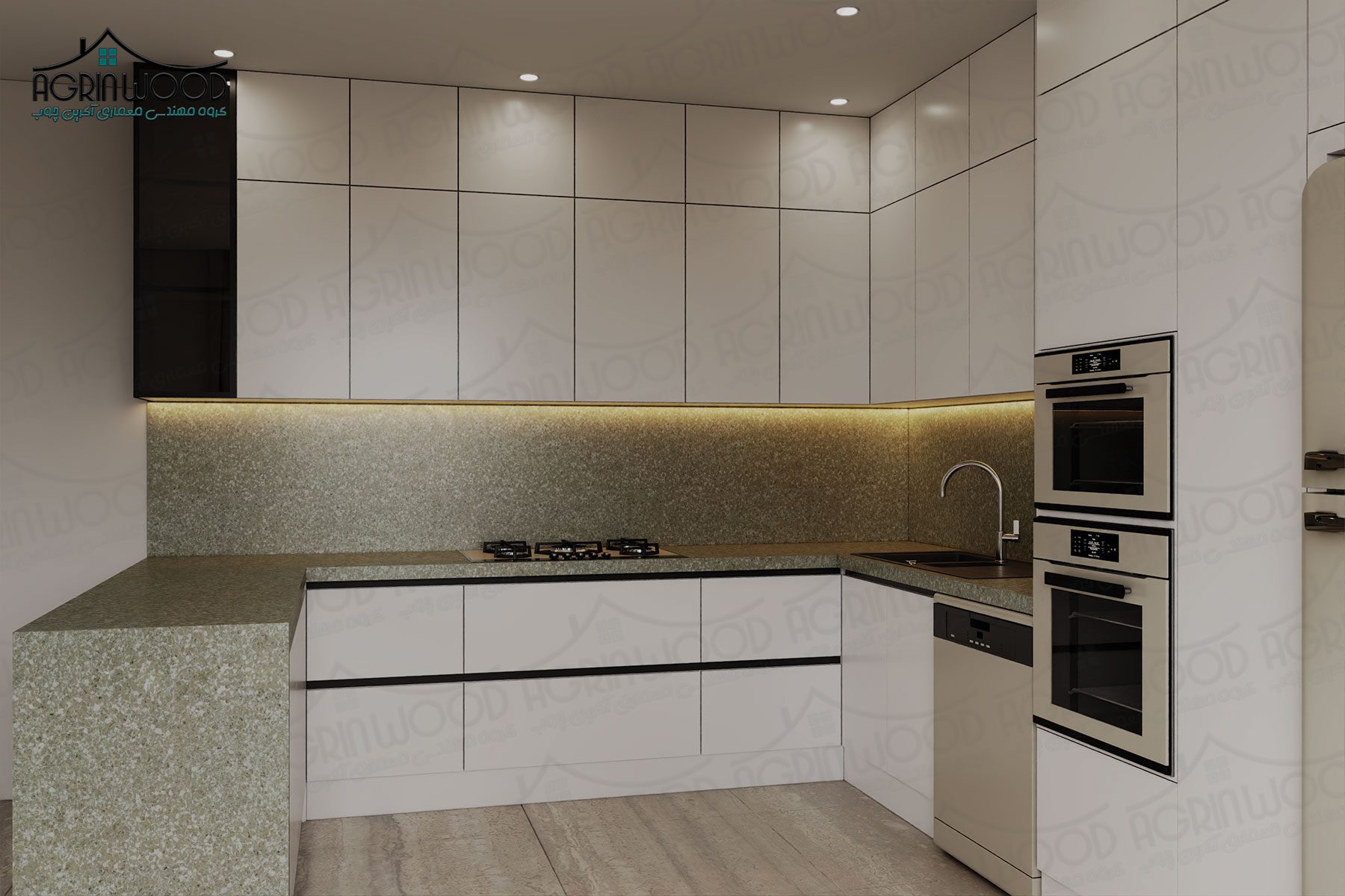 مدل مدرن کابینت ام دی اف