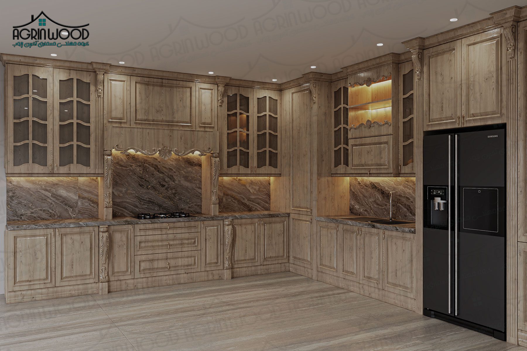 طراحی کابینت کلاسیک 2025