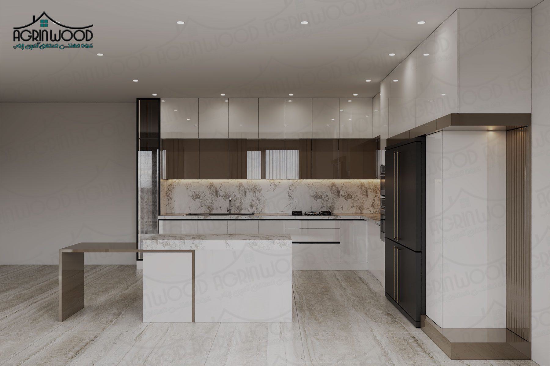 طراحی کابینت های گلاس 2025 طراحی کابینت های گلاس 2025