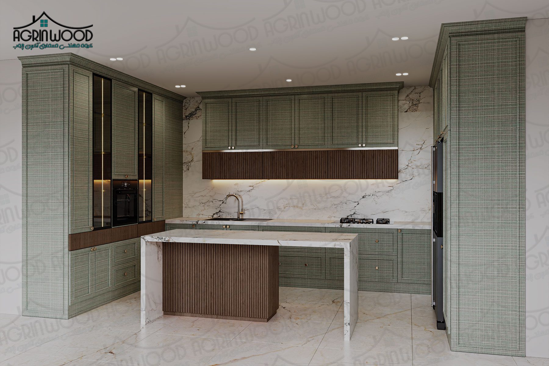 کابینت طرحدار نئوکلاسیک