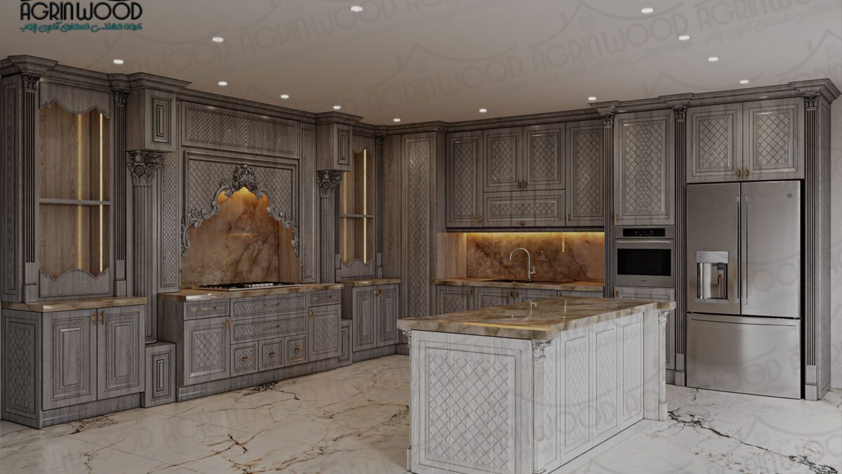 کابینت طرحدار کلاسیک