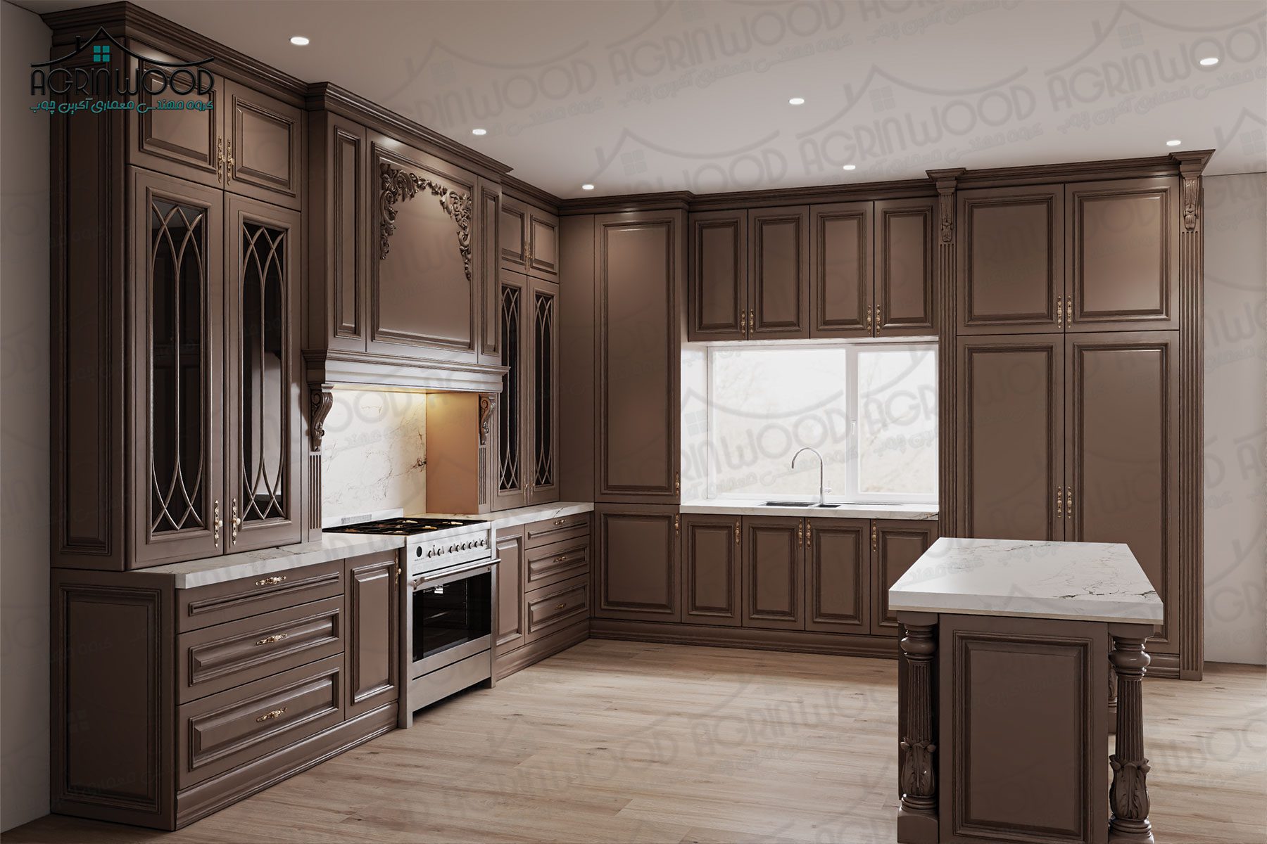 کابینت نوین چوبی